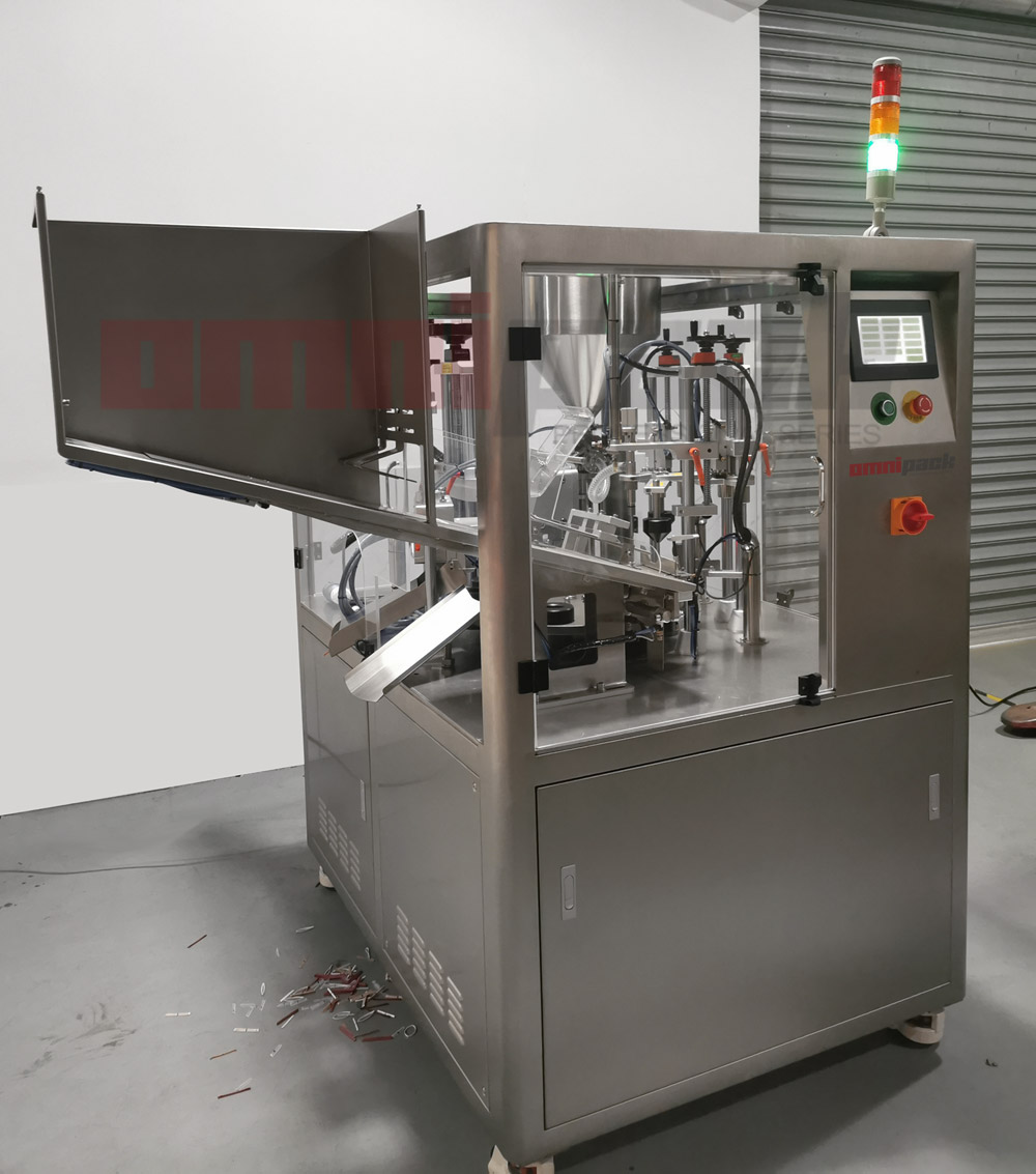 omnipack tube filling sealing machine fully automatic 0127